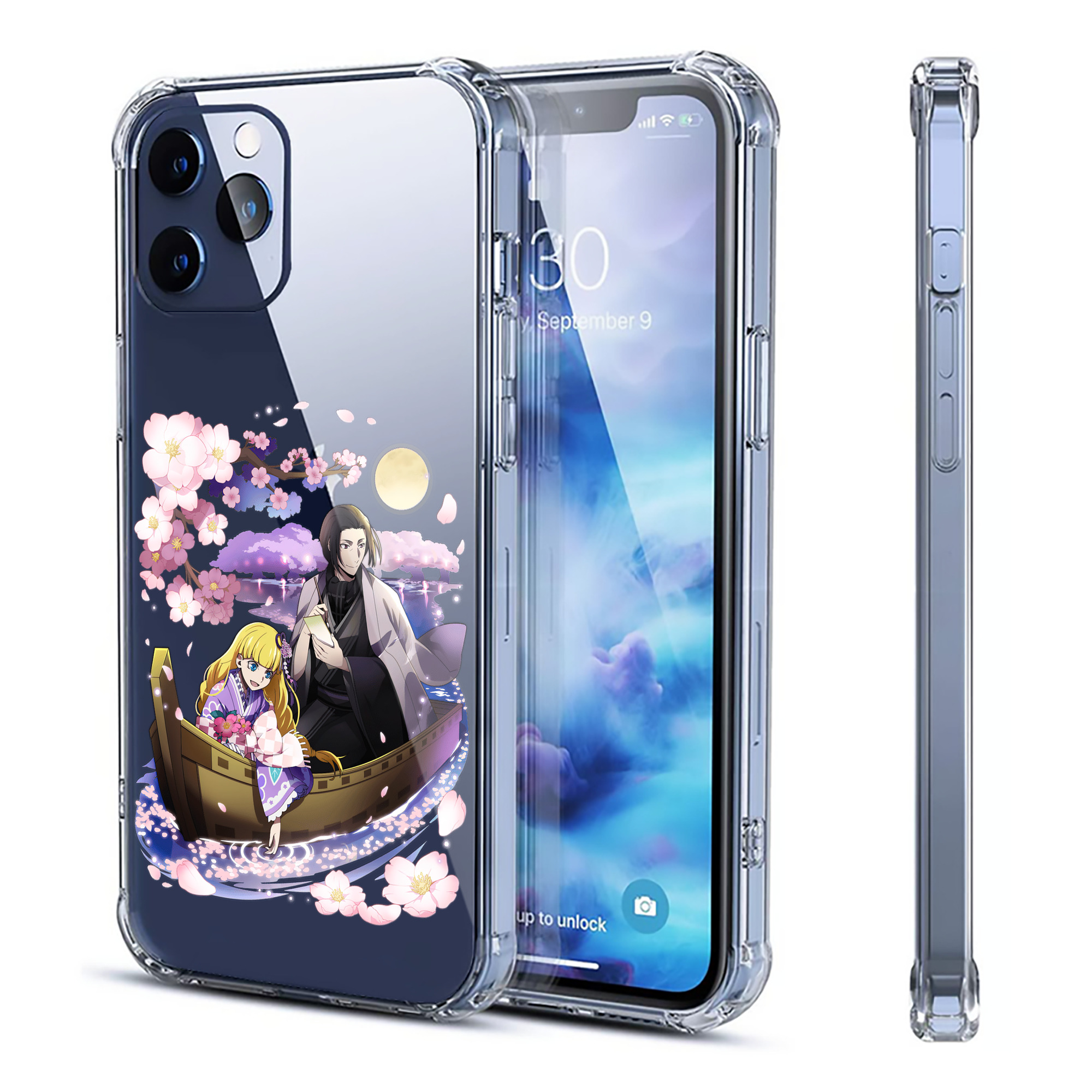 （画像用） 文豪ストレイドッグス Bungo Stray Dogs 【iPhone 12シリーズ対応】透明スマホケース（クリアソフトケース）